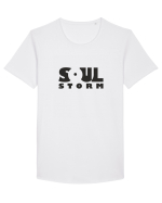 SOUL STORM - black Tricou mânecă scurtă guler larg Bărbat Skater