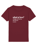 What is love? (alb) Tricou mânecă scurtă  Copii Mini Creator