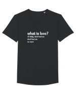 What is love? (alb) Tricou mânecă scurtă guler larg Bărbat Skater