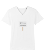 Coffee Invitation Tricou mânecă scurtă guler V Bărbat Presenter