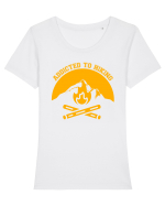 Addicted To Hiking Tricou mânecă scurtă guler larg fitted Damă Expresser