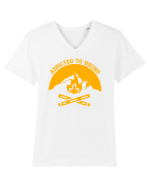 Addicted To Hiking Tricou mânecă scurtă guler V Bărbat Presenter