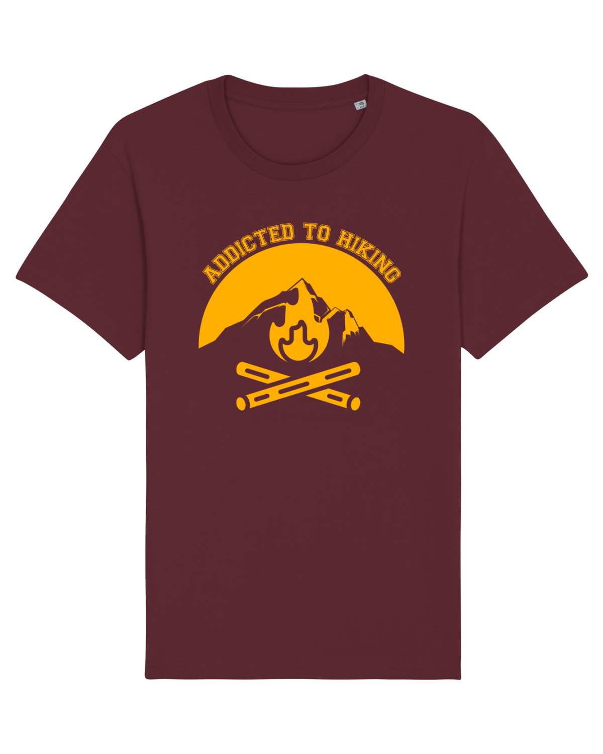 Tricou mânecă scurtă Unisex Rocker Burgundy