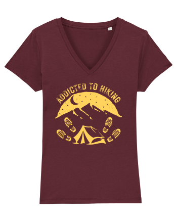 Addicted To Hiking Burgundy