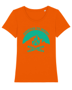 Addicted To Hiking Tricou mânecă scurtă guler larg fitted Damă Expresser