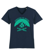 Addicted To Hiking Tricou mânecă scurtă guler V Bărbat Presenter
