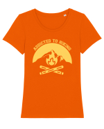 Addicted To Hiking Tricou mânecă scurtă guler larg fitted Damă Expresser