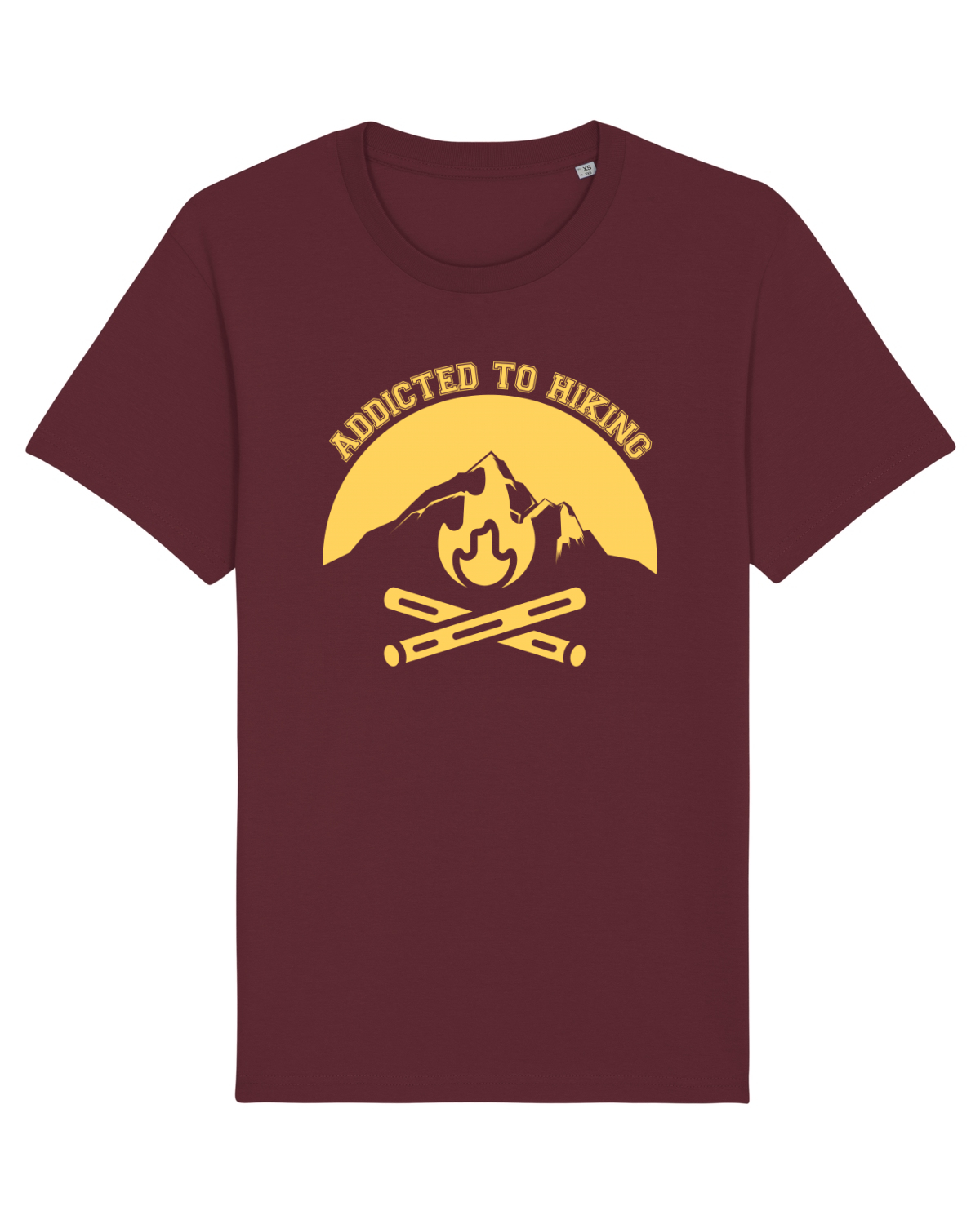 Tricou mânecă scurtă Unisex Rocker Burgundy