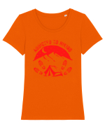 Addicted To Hiking Tricou mânecă scurtă guler larg fitted Damă Expresser