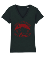 Addicted To Hiking Tricou mânecă scurtă guler V Damă Evoker