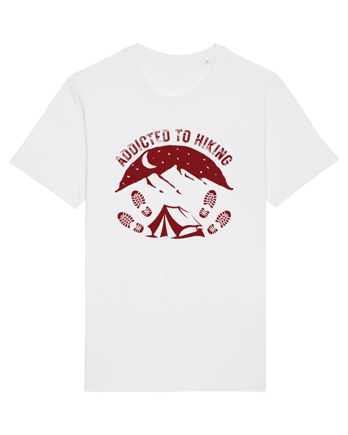 Tricou mânecă scurtă Unisex Rocker White