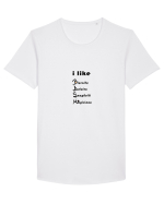 BDSM Tricou mânecă scurtă guler larg Bărbat Skater