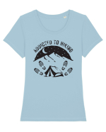 Addicted To Hiking Tricou mânecă scurtă guler larg fitted Damă Expresser