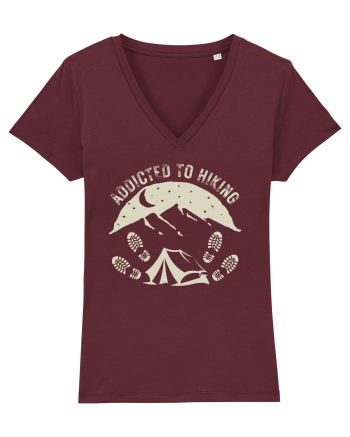 Addicted To Hiking Burgundy