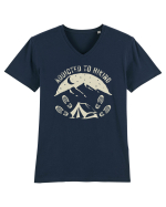 Addicted To Hiking Tricou mânecă scurtă guler V Bărbat Presenter