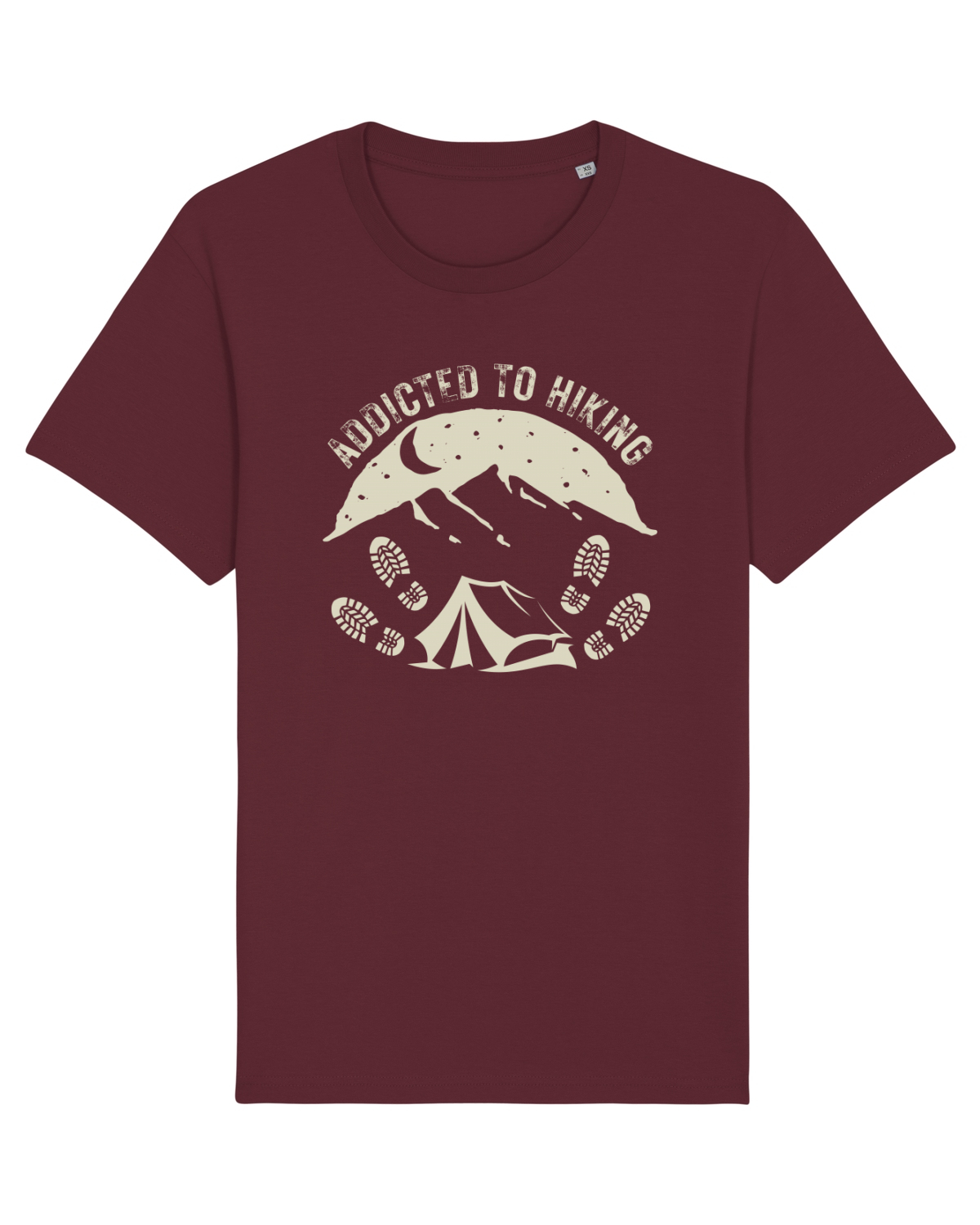 Tricou mânecă scurtă Unisex Rocker Burgundy