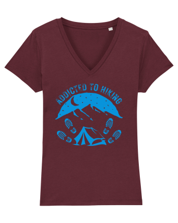 Addicted To Hiking Burgundy