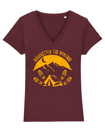 Addicted To Hiking Burgundy