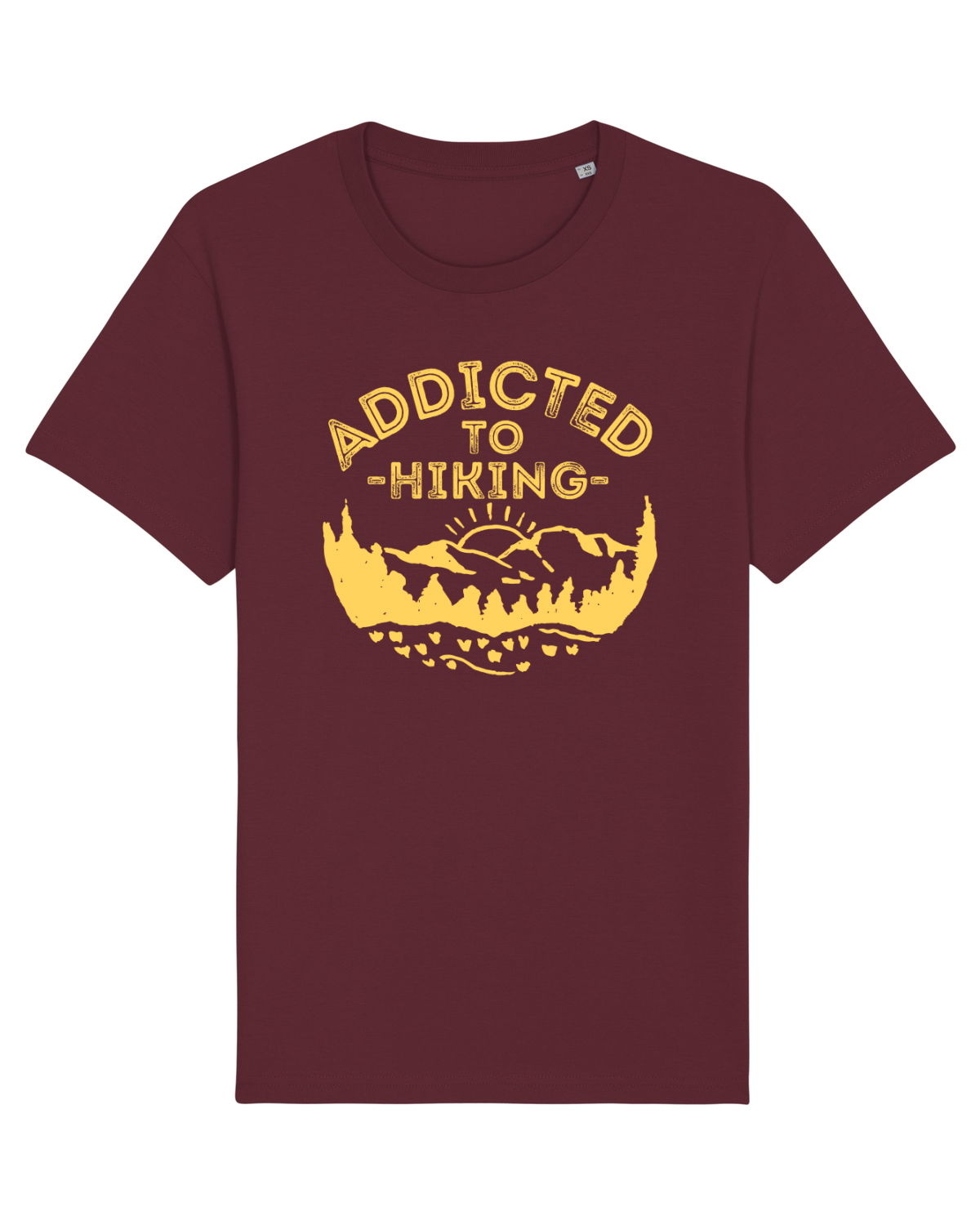 Tricou mânecă scurtă Unisex Rocker Burgundy