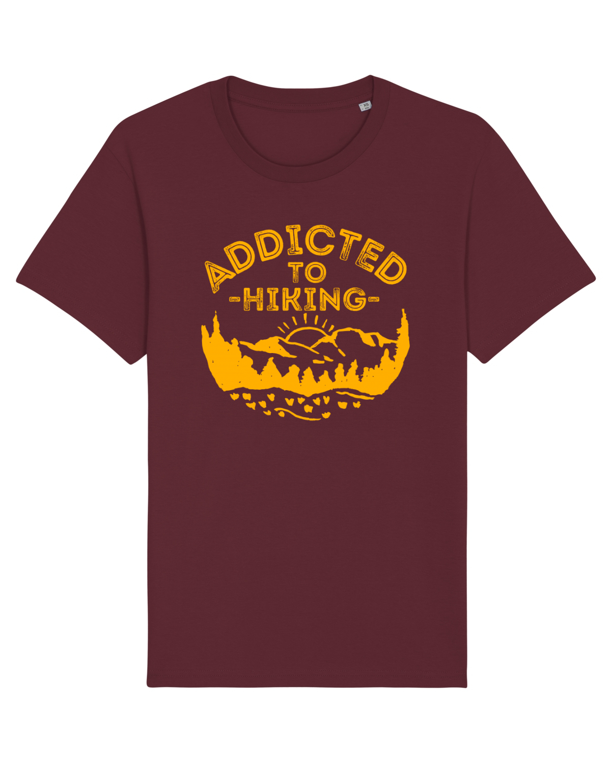 Tricou mânecă scurtă Unisex Rocker Burgundy