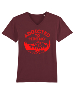 Addicted To Hiking Tricou mânecă scurtă guler V Bărbat Presenter