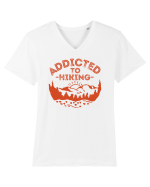 Addicted To Hiking Tricou mânecă scurtă guler V Bărbat Presenter