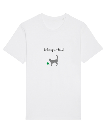 Life is purrfect! White