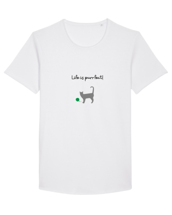 Life is purrfect! White