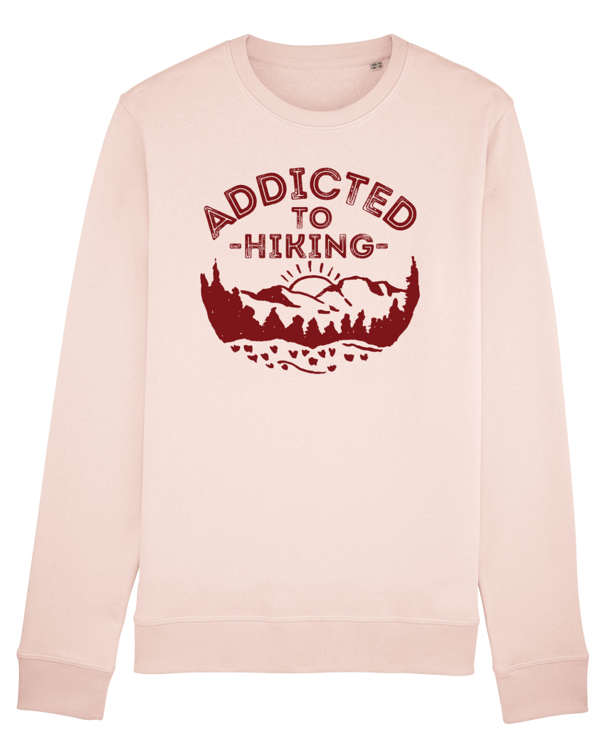 Bluză mânecă lungă Unisex Rise Candy Pink