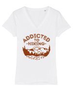 Addicted To Hiking Tricou mânecă scurtă guler V Damă Evoker