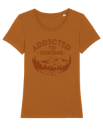 Addicted To Hiking Tricou mânecă scurtă guler larg fitted Damă Expresser