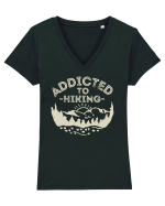 Addicted To Hiking Tricou mânecă scurtă guler V Damă Evoker