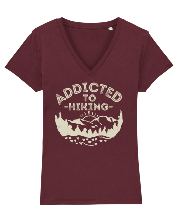 Addicted To Hiking Burgundy
