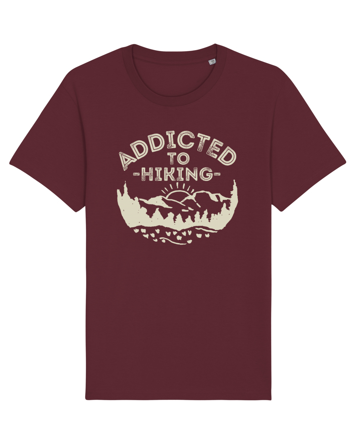 Tricou mânecă scurtă Unisex Rocker Burgundy