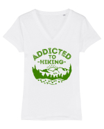 Addicted To Hiking Tricou mânecă scurtă guler V Damă Evoker