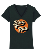 Bine rau Tricou mânecă scurtă guler V Damă Evoker
