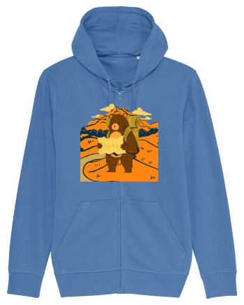 Hiking Bear Bright Blue