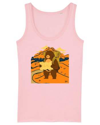 Hiking Bear Cotton Pink