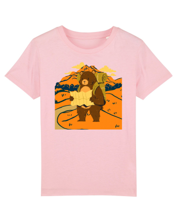 Hiking Bear Cotton Pink