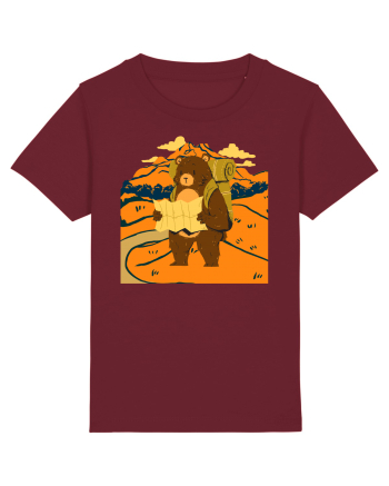 Hiking Bear Burgundy