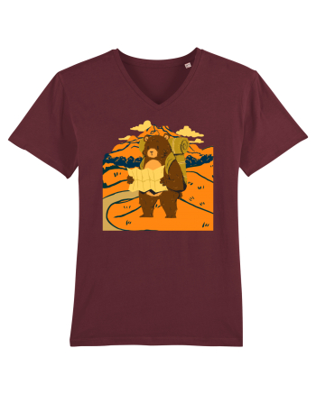 Hiking Bear Burgundy
