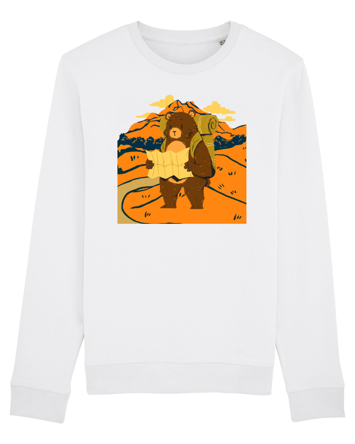 Bluză mânecă lungă Unisex Rise White