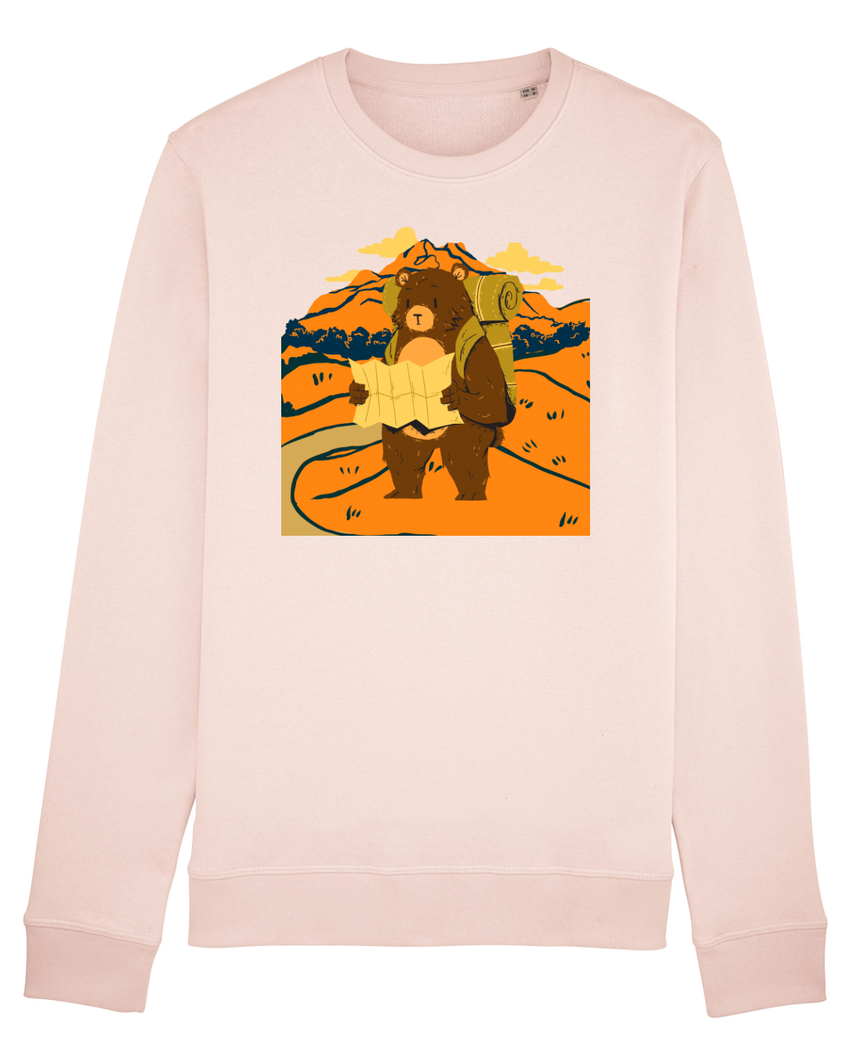 Bluză mânecă lungă Unisex Rise Candy Pink
