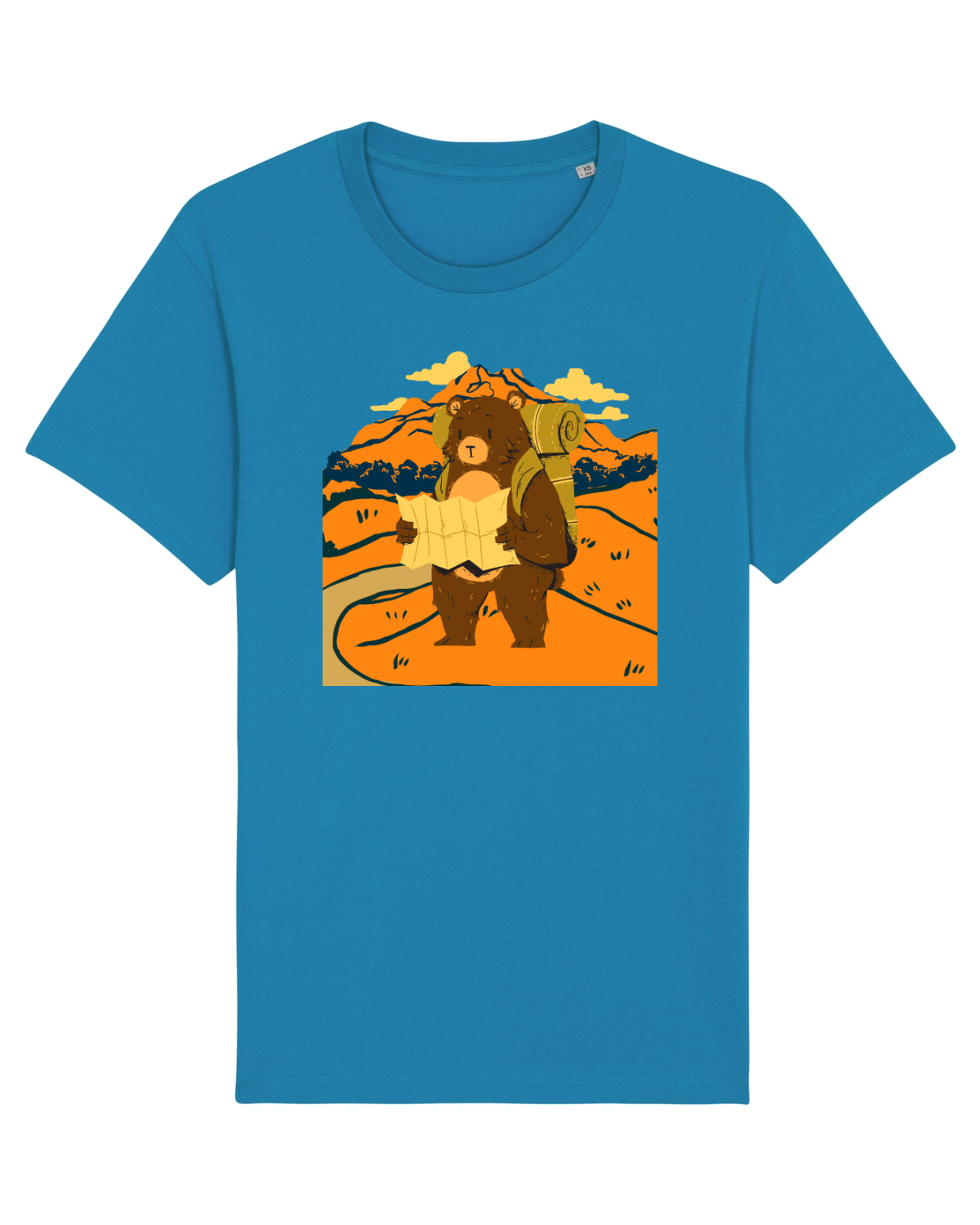 Tricou mânecă scurtă Unisex Rocker Azur