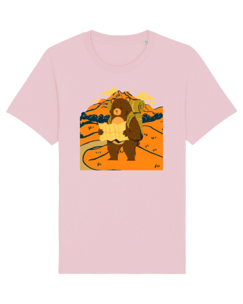 Hiking Bear Cotton Pink