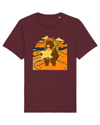 Hiking Bear Burgundy