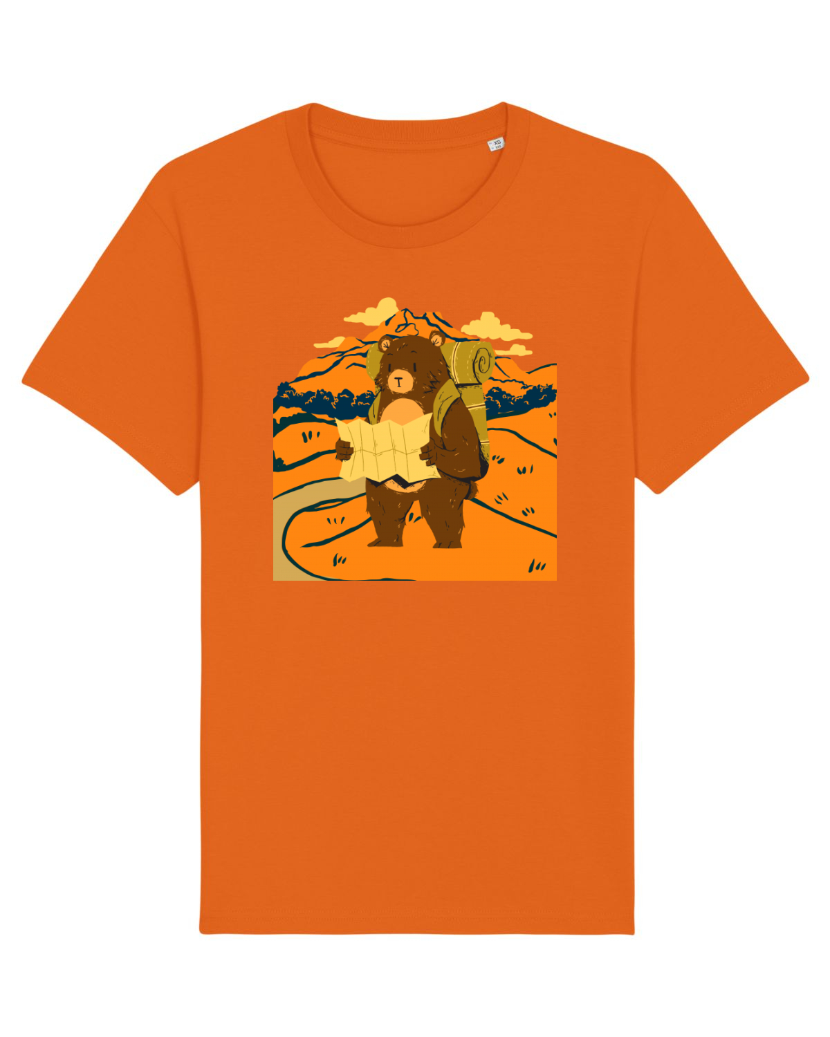 Tricou mânecă scurtă Unisex Rocker Bright Orange
