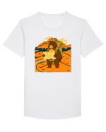 Hiking Bear Tricou mânecă scurtă guler larg Bărbat Skater