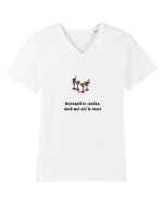 Desteapta-te romane Tricou mânecă scurtă guler V Bărbat Presenter