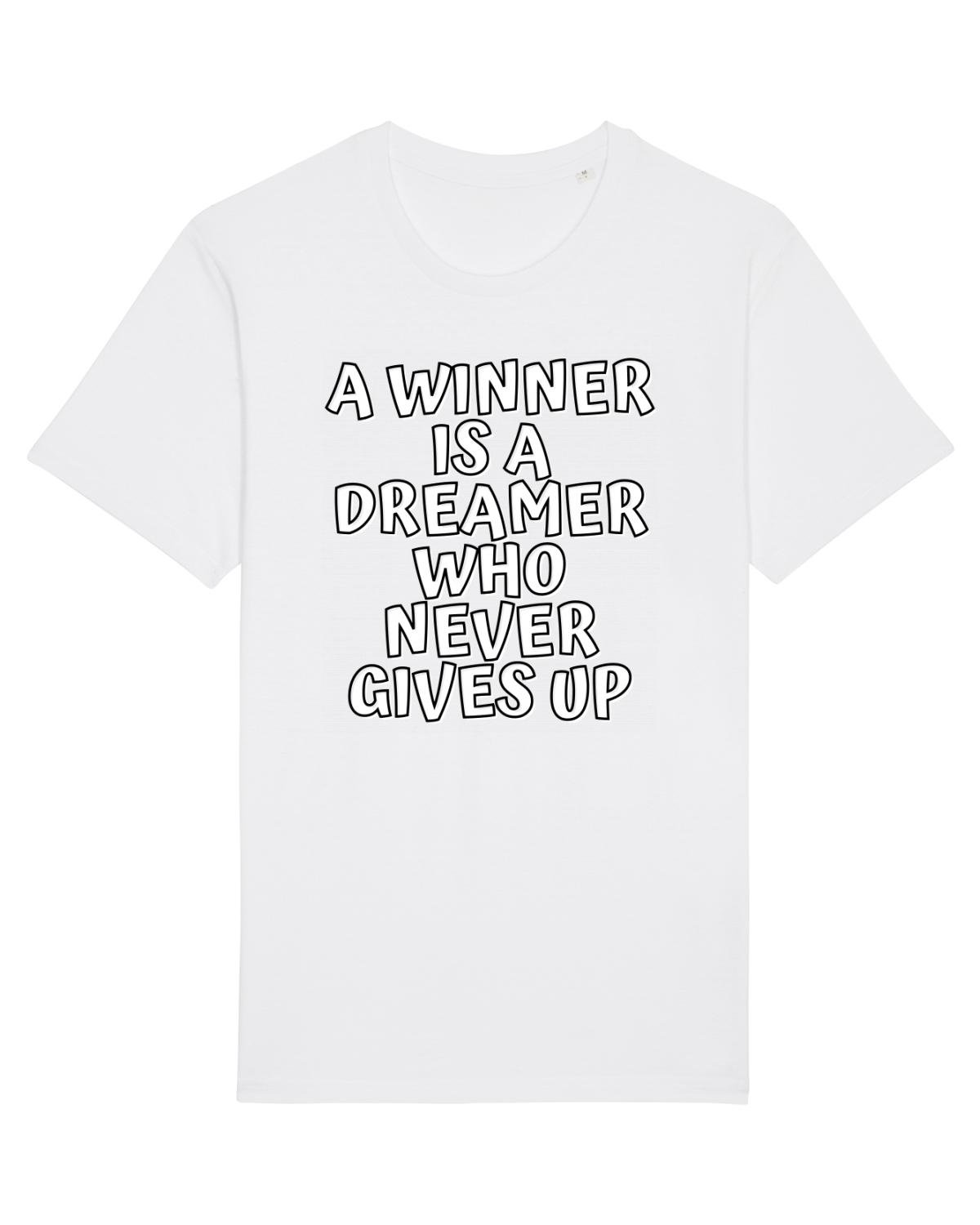 Tricou mânecă scurtă Unisex Rocker White